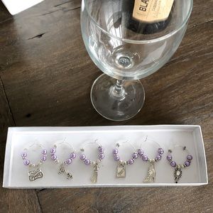 Wine Glass Charms - Set of 6 Girl’s Night theme